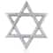 LED Lighted Sequined Star of David Hanukkah Outdoor Decoration - 36"